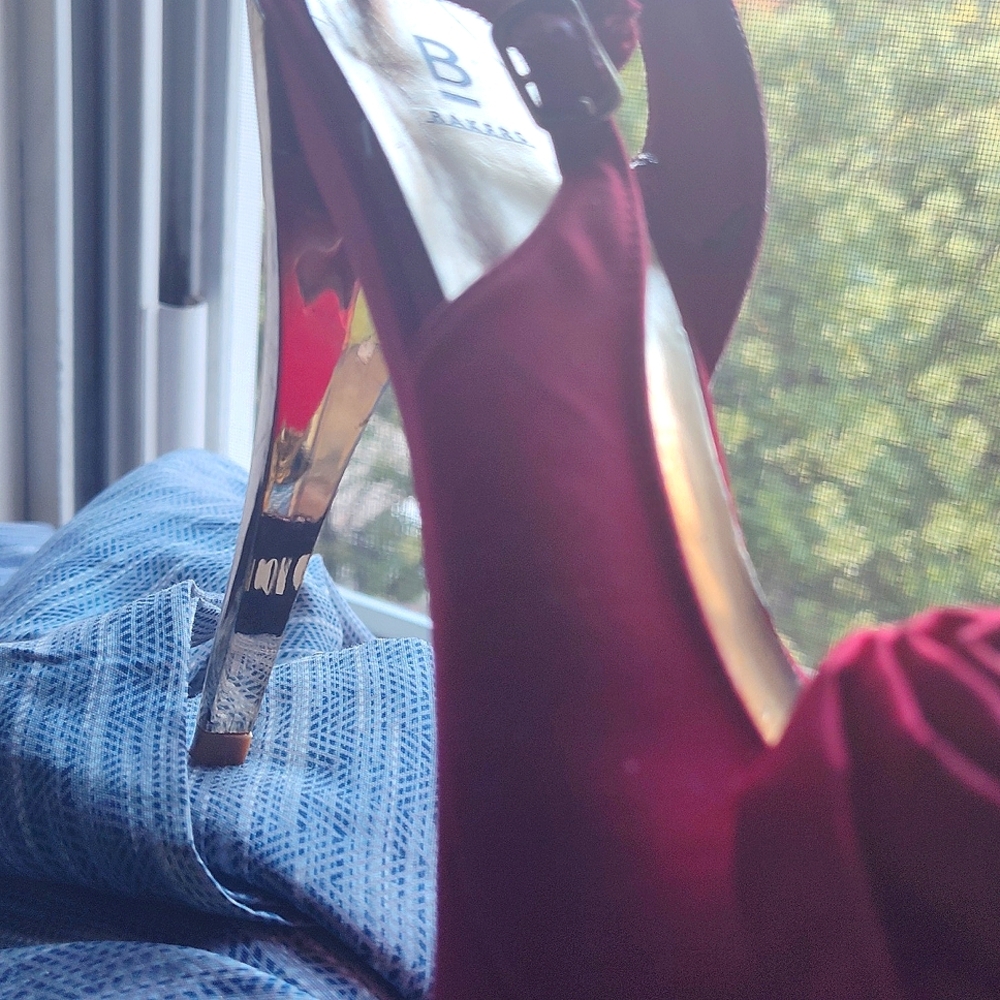 Bakers Red High Heels 👠😍 with Rose Accent Size 8